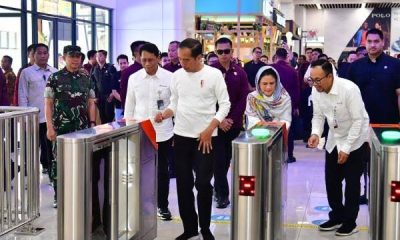 Buka Pertandingan Sepak Bola Piala Presiden 2024, Jokowi dan Iriana Naik Kereta Whoosh