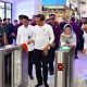 Buka Pertandingan Sepak Bola Piala Presiden 2024, Jokowi dan Iriana Naik Kereta Whoosh