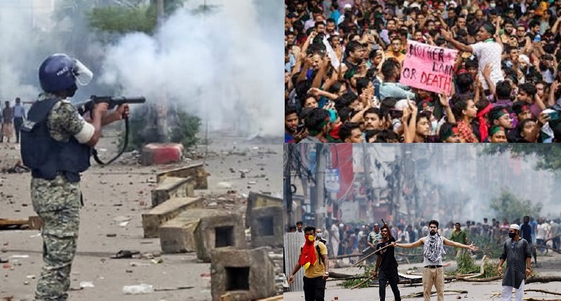 Mengingat protes kekerasan yang sedang berlangsung di seluruh negara, pemerintah Bangladesh telah menetapkan hari libur umum selama tiga hari pada hari Senin, Selasa, dan Rabu. 