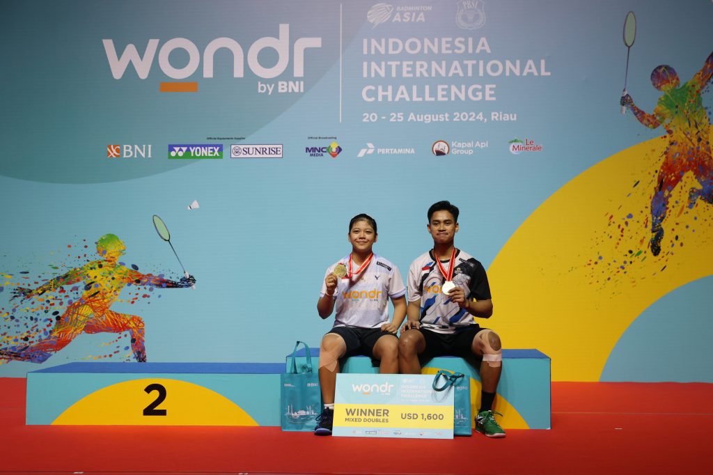WONDR by BNI Indonesia International Challenge 2024: Pasangan Baru Jafar/Felisha Raih Gelar Juara