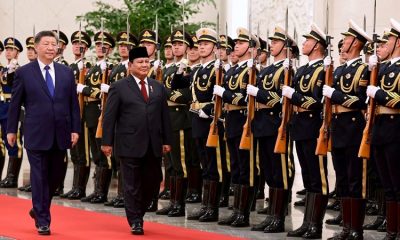 Presiden Indonesia Prabowo Subianto Disambut Upacara Kenegaraan oleh Presiden China Xi Jinping