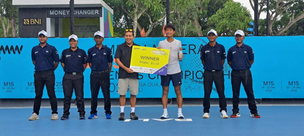 M-15 Amman Mineral Men's World Tennis Championship 2024 Seri II: Tekuk Weber di Final,  Matsuoka Raih Gelar Perdana