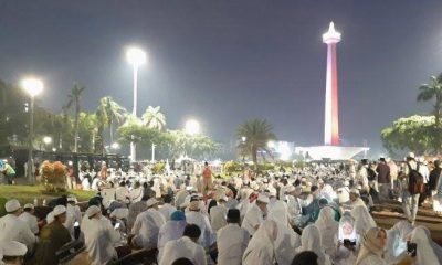 Reuni Akbar 212, Habib Rizieq Tiba dan Massa Terus Berdatangan