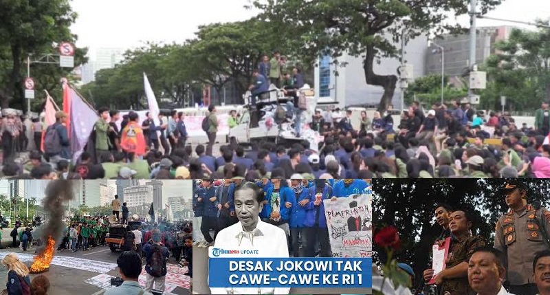 Demontrasi Indonesia Gelap Makin Meluas, Tuntutan Bertambah jadi 9 Termasuk Tolak Cawe-cawe Jokowi