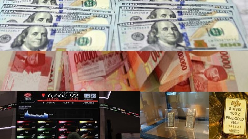 Awal Pekan, Rupiah dan IHSG Ditutup Melemah, Harga Emas Antam Naik