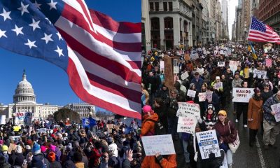 Demonstran 'Hands Off' di Seluruh AS Menentang Kebijakan Trump Dapat Dukungan Internasional