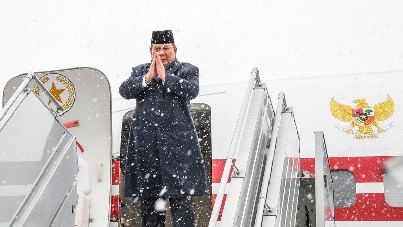 Di Tengah Salju Presiden Prabowo Bertolak Menuju Antalya, Menjadi Pembicara ADF Talk