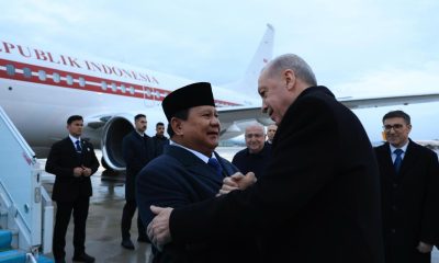 Tiba di Ankara, Presiden Prabowo Disambut Langsung Presiden Erdogan