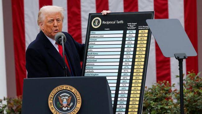Trump Umumkan Tarif Impor untuk Indonesia Sebesar 32 Persen, Berlaku 9 April 2025