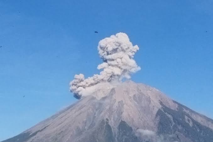 Gunung Semeru Kembali Erupsi pada 26 April 2025, Lontarkan Abu Setinggi 600 Meter