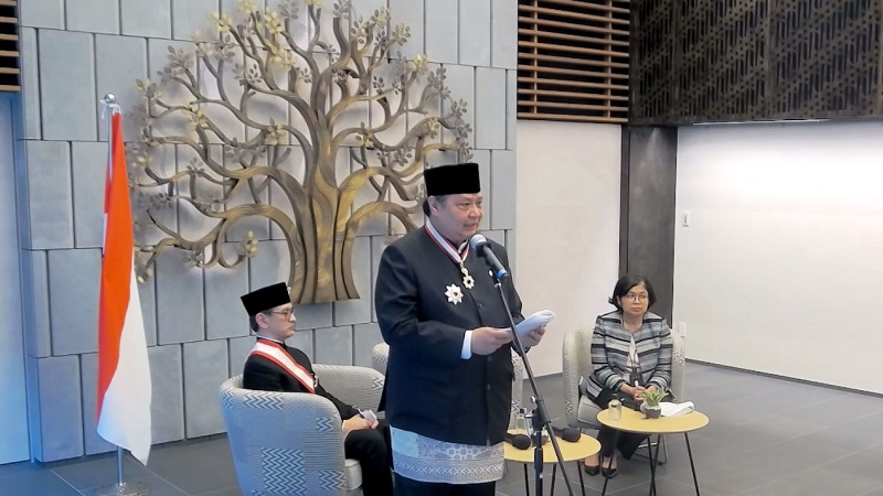 Menko Airlangga Ucapkan Terima Kasih kepada Presiden Prabowo setelah Menerima Penghargaan Bintang Jasa Musim Semi Tahun 2025 Pemerintah Jepang