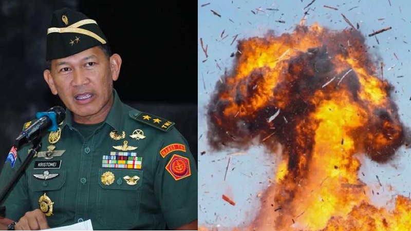 TNI Amankan Lokasi Ledakan Amunisi di Garut yang Tewaskan 13 Orang