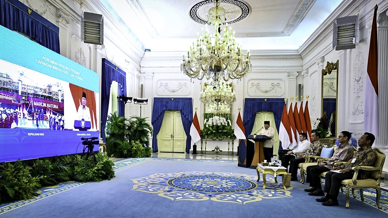 Resmikan Produksi Perdana Lapangan Minyak Forel dan Terubuk Natuna, Presiden Prabowo: Swasembada Energi Syarat Mutlak Kekuatan Bangsa