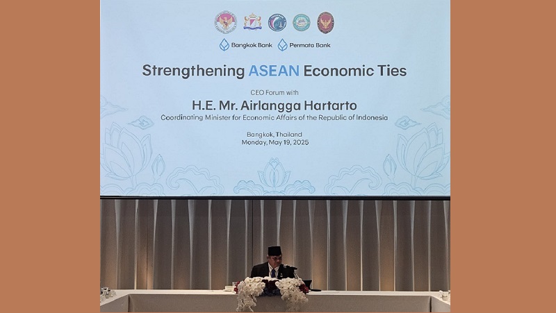 Menko Airlangga Ajak Pebisnis Thailand Membentuk Masa Depan yang Sejahtera bagi Negara dan Kawasan ASEAN