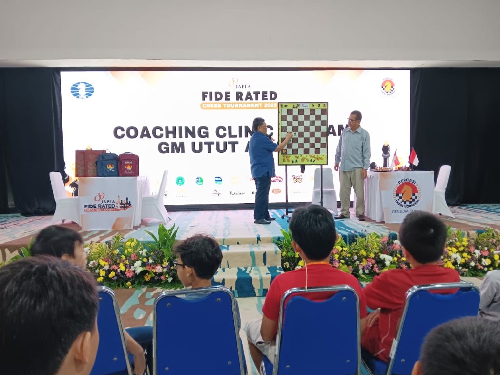 Coaching Clinic JAPFA Fide Rated 2025: GM Utut Adianto Tekankan Atlet Muda Perlu Terus Asah Bermain Strategi