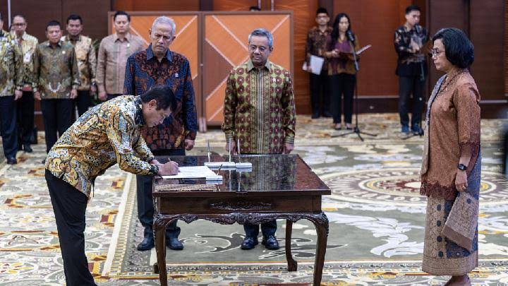 Sri Mulyani Melantik 22 Pejabat Baru di Lingkungan Kemenkeu