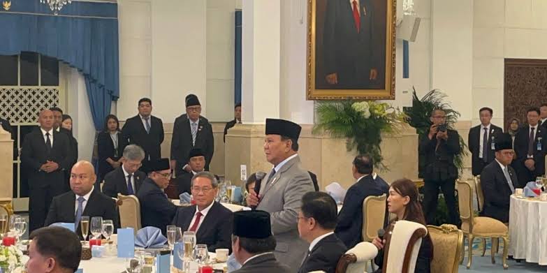 Didiet Prabowo Temani Ayahnya saat Menjamu Makan Siang PM Li Qiang