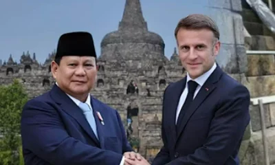 Presiden Prabowo Sopiri Presiden Macron di Candi Borobudur