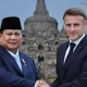 Presiden Prabowo Sopiri Presiden Macron di Candi Borobudur