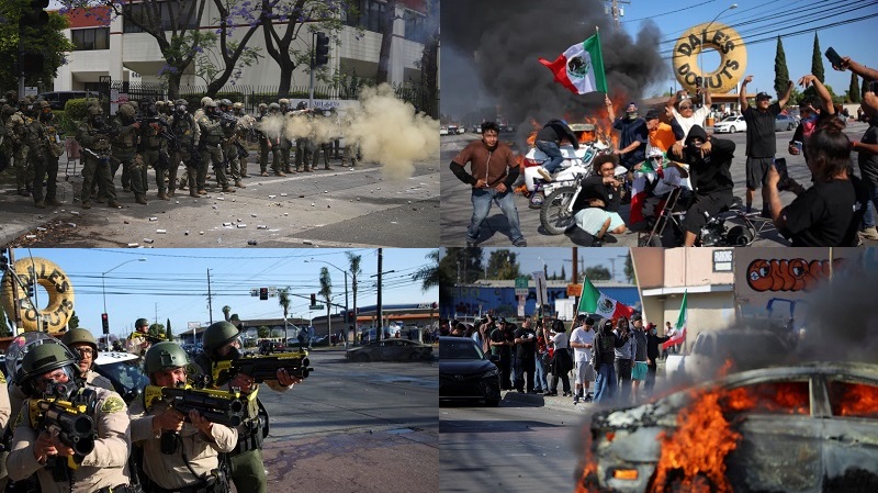 Trump Kerahkan Garda Nasional Redam Kerusuhan Protes ICE di Los Angeles, Marinir Siaga Tinggi