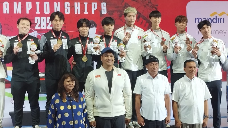 Kejuaraan Anggar Asia 2025: Tim Beregu Floret Putra Tambah Raih Emas Ke-7 Jepang