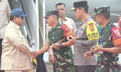 Di Tengah Hujan, Presiden Prabowo Mendarat di Bali untuk Resmikan Ngoerah Sun Wellness and Aesthetic Center