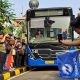 Pramono Anung Resmikan Bus TransJabodetabek Jurusan Blok M Jakarta Menuju Bogor dan Sebaliknya