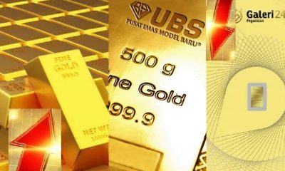 Harga Emas Antam Naik, Produk Galeri24 dan UBS Turun