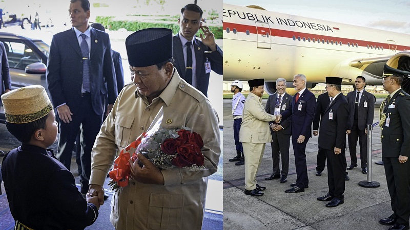 Kenakan Pakaian Adat Bugis, Anak Diaspora Indonesia Sambut Hangat Prabowo di Rio de Janeiro Brasil
