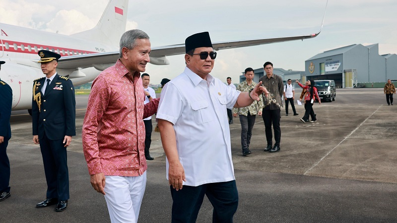 Presiden Republik Indonesia, Prabowo Subianto tiba di Singapura (9/8/2025), pada Sabtu pukul 15.40 waktu setempat (WS), disambut oleh Menteri Luar Negeri Singapura Vivian Balakrishnan