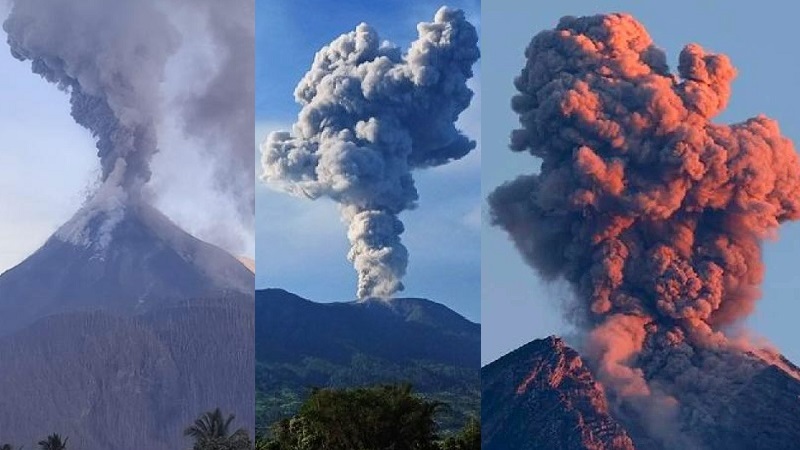 Letusan Gunung Semeru Paling Tinggi Dibanding Erupsi Lewotobi Laki-laki dan Marapi
