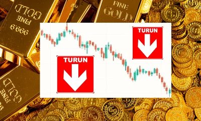Waduh, Harga Emas Kembali Turun bahkan Sampai Kompak Merosot