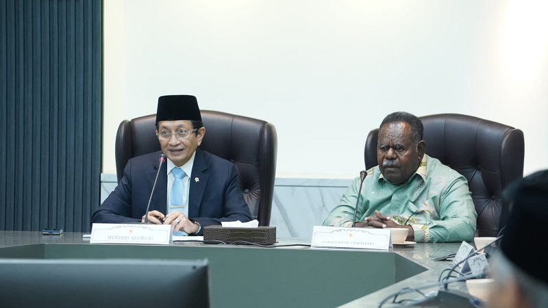 Menag Nasaruddin Tegaskan Pembangunan Papua Harus Paralel Fisik dan Spiritual sehingga  Maju Infrastrukturnya dan Kuat Jiwanya
