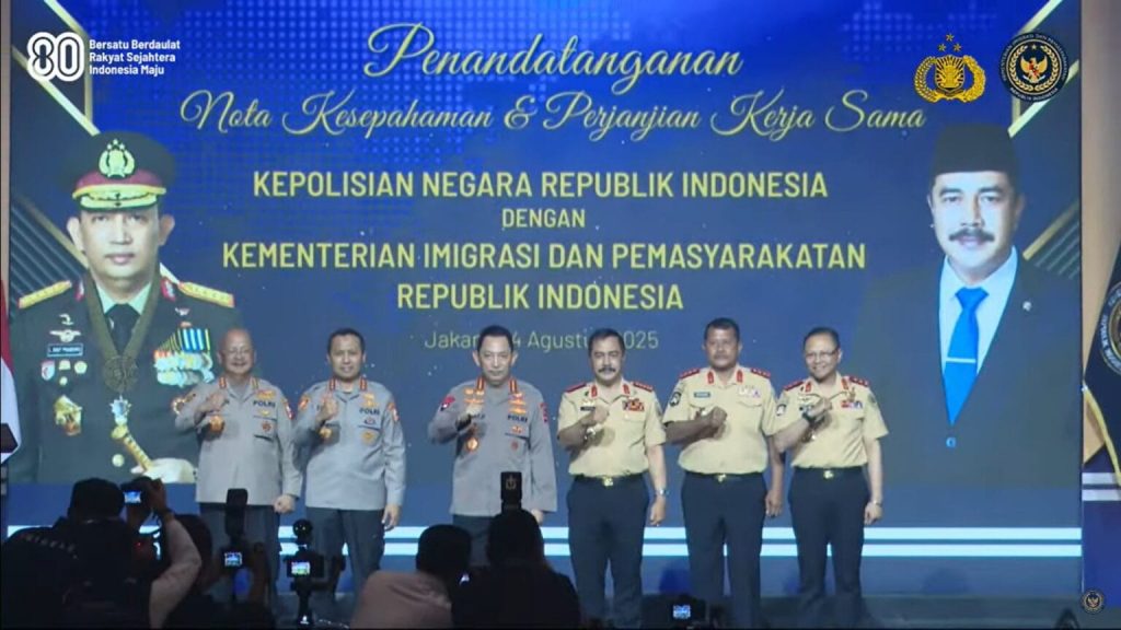 Kemenimipas dan Polri Sepakat Tandatangani Nota Kesepahaman untuk Meningkatkan Sinergitas