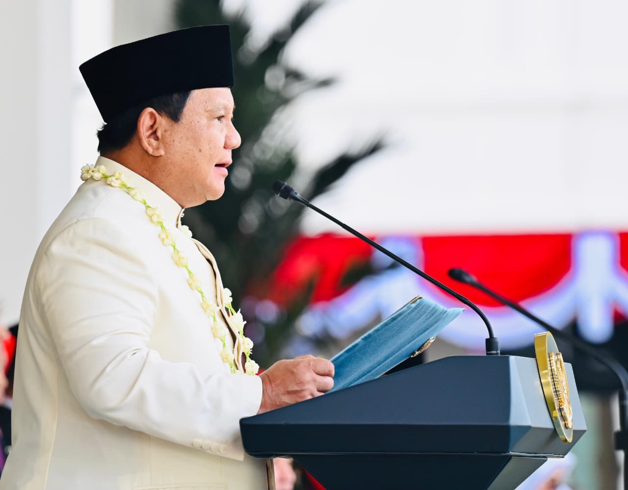 Presiden Prabowo Bacakan Teks Proklamasi, Jadi Inspektur Upacara Kemerdekaan Pertama Kali