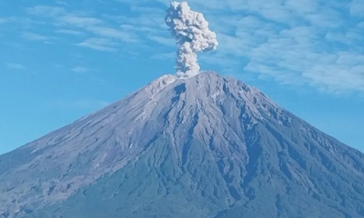 Kamis Pagi, Gunung Semeru Erupsi Empat Kali dengan Lontarkan Abu Setinggi 1 Km