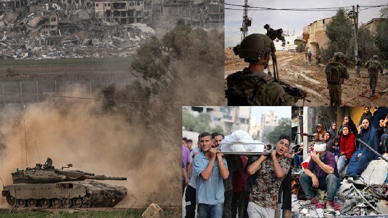 Militer Israel makin mengintensifkan serangannya di Kota Gaza sehingga membawa dampak yang mengerikan bagi para pengungsi Palestina