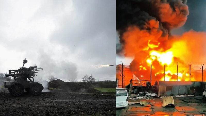 Ukraina dan Rusia Terlibat Perang Udara Besar-besaran, Kilang Minyak Kirishi di Leningrad Meledak dan Terbakar