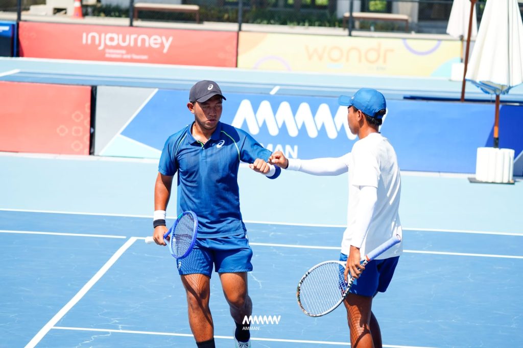 Amman Men's World Tennis Championship Seri Keenam- M-25: Tuan Rumah Menggebrak, Lucky/Tegar Maju ke Final dan Rifqi Fitriadi Lolos ke Semifinal