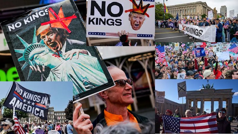 Demonstrasi “Tidak Ada Raja” Trump Menggema dari Amerika Serikat hingga Eropa