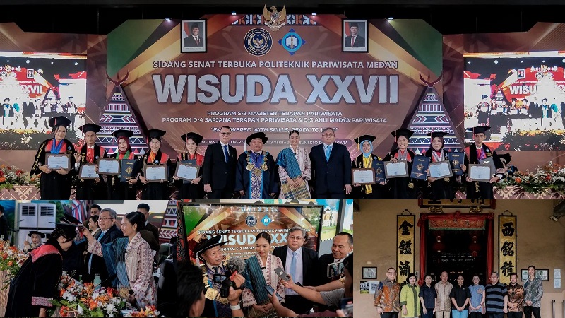 Pesan Wamenpar Ni Luh kepada 539 Lulusan Poltekpar Medan, Ingatlah Akar Budaya dan Tanah Kelahiran