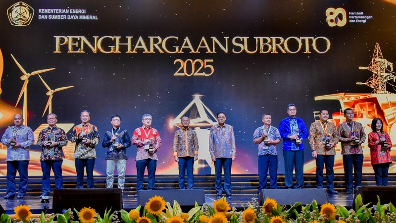 Menteri Energi dan Sumber Daya Mineral (ESDM) Bahlil Lahadalia dari lubuk hati yang terdalam mengucapkan terima kasih pada acara Malam Penganugerahan Penghargaan Subroto