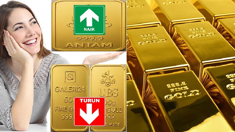 Harga emas PT Aneka Tambang (Antam) bangkit pada akhir bulan Oktober, Jumat (31/10/2025), sedangkan Galeri24 dan UBS menurun