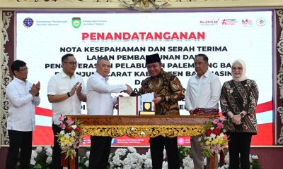 Jelang Pembangunan Pelabuhan New Palembang, Menhub Dudy dan Gubernur Sumsel Sepakati HPL di Tanjung Carat