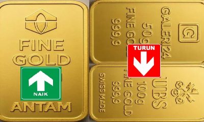 Harga Emas Antam Hari Ini di Atas Rp2,3 juta Pergram, Galeri dan UBS Turun