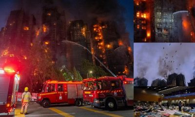 Kebakaran Paling Mematikan di Hong Kong, 83 Tewas 300 Hilang, Para Pejabat Konstruksi Ditahan dengan Tuduhan Pembunuhan