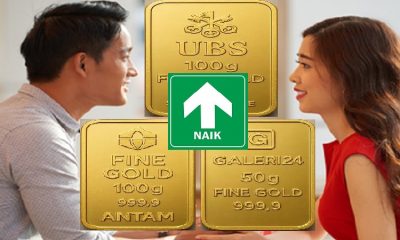 Harga Emas Antam, Galeri24 dan UBS Bareng-bareng Naik Mulai dari Rp10.000 – Rp17.000 Pergram