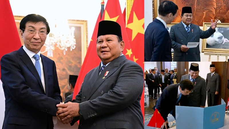 Momen Kelahiran Bayi Panda Satrio Wiratama Mengiringi Pertemuan Presiden Prabowo dengan Ketua MPR RRT