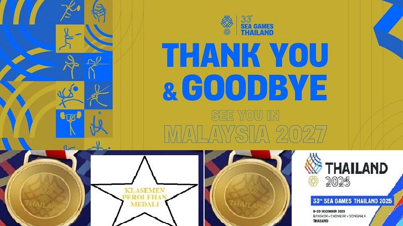 Kontingen Indonesia hanya menambah medali perunggu sedangkan Thailand, Vietnam serta Malaysia berhasil meraih emas di hari terakhir persaingan SEA Games XXXIII 2025 Thailand, Sabtu (20/12/2025).