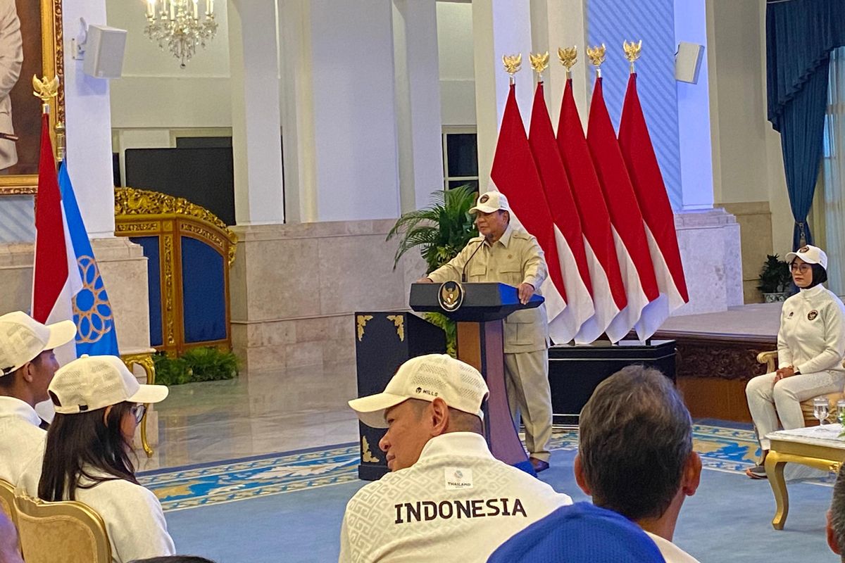 Lepas Kontingen SEA Games 2025, Prabowo Janjikan Bonus Rp 1 Miliar Bagi Peraih Emas